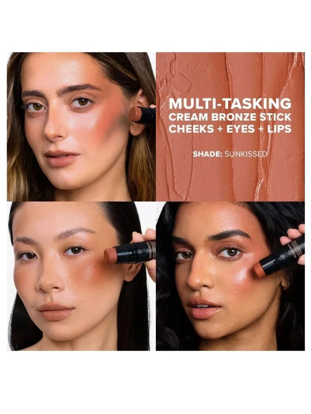 NUDESTIX Cream Color Sticks Nude 3 Piece Minis Set in Nude, Rose, Copper